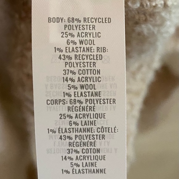 Aerie V-Neck Sweater in Tan and Cream Stripes Size Medium - Picture 6 of 6